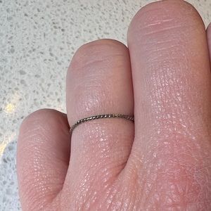 Braided Sterling Silver Band/Ring size 5.5